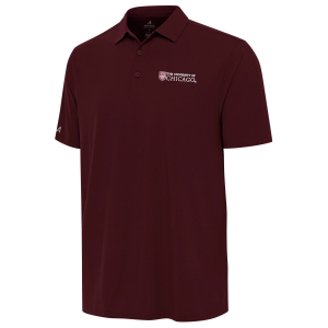 Antigua Men's Chicago State Wildcats Maroon Era Polo, Medium, Red