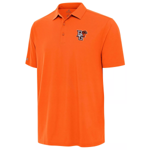 Antigua Men's Bowling Orange Falcons Mango Era Polo, Small