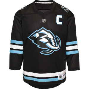 NHL Boys' Utah Mammoth Clayton Keller #9 Breakaway Home Black Replica Jersey, Size 5/6