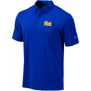 Columbia Men's Pitt Panthers Azul Drive Polo, Small, Blue