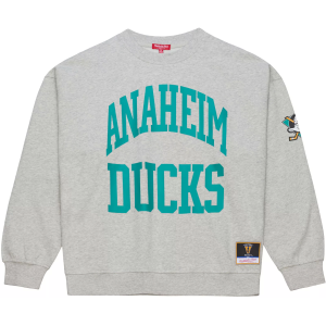 Mitchell & Ness Mitchell & Ness Women's Anaheim Ducks Grey Logo Crewneck Sweatshirt, Large, Gray - $70.00 at DICK'S Sporting Goods