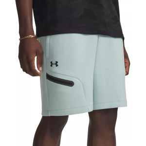 Under Armour Men's Unstoppable Fleece Shorts, Medium, Enamel Blue/Black