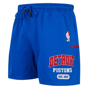 Pro Standard Men's Detroit Pistons Blue City Arch Fleece Short, Medium