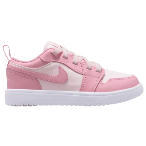 Jordan Kids' Preschool Air Jordan 1 Low Basketball Shoes, Size 1.5, Pink/White