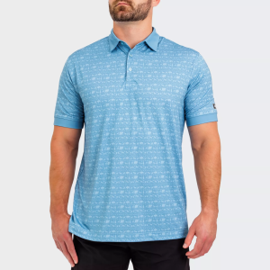 Waggle Waggle Men's Sanctuary Golf Polo, Large, Blue - $69.00 at DICK'S Sporting Goods