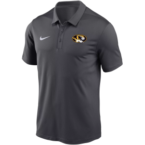 Nike Men's Missouri Tigers Anthrace Logo Polo, XXL, Gray