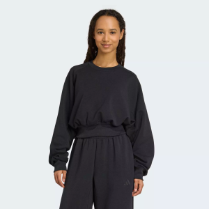 adidas Women's Soft Lux Loose Sweatshirt, XS, Black