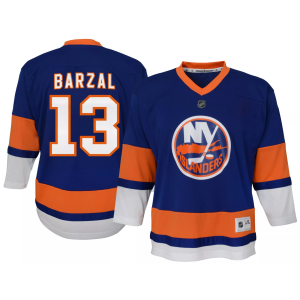 NHL Toddler New York Islanders Mathew Barzal #13 Breakaway Blue Home Replica Jersey, Boys', 3T