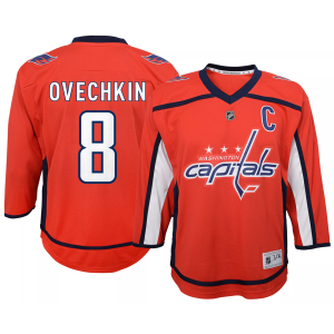NHL Toddler Washington Capitals Alex Ovechkin #8 Breakaway Red Home Replica Jersey, Boys', 3T