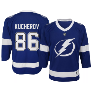 NHL Toddler Tampa Bay Lightning Nikita Kucherov #86 Breakaway Blue Home Replica Jersey, Boys', 3T