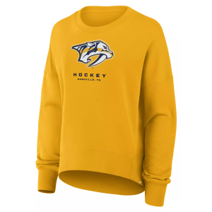 Fanatics NHL Women's Nashville Predators Yellow Club Fleece Crew Neck Sweatshirt, Small - $65.00 at DICK'S Sporting Goods