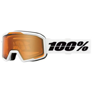 100% Unisex VALNOR Snow Goggles, White