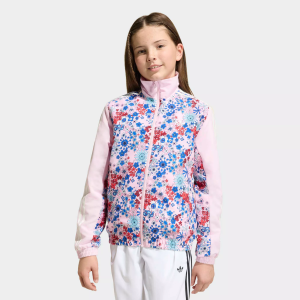 adidas Originals x Liberty London Girls' Track Top, Large, Clear Pink