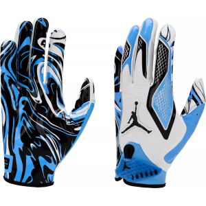 Jordan Jordan Adult Flylock 2.0 Football Receivers Gloves, Men's, Large, White/University Blue-Blk - $65.00 at DICK'S Sporting Goods