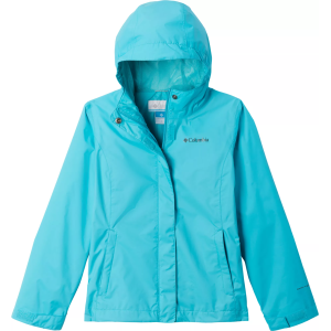 Columbia Girls' Arcadia Rain Jacket, XS, Geyser