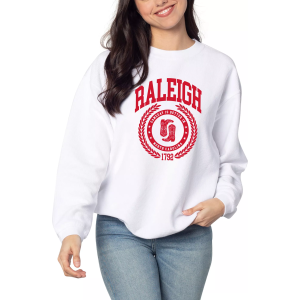 Chicka-D chicka-d Women's Raleigh White College Graphic Crew Pullover Sweatshirt, Small - $65.00 at DICK'S Sporting Goods