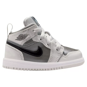 Jordan Toddler Air Jordan 1 Mid Basketball Shoes, Boys', Size 6, Grey/Black