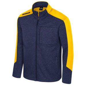 Colosseum Men's Michigan Wolverines Navy Full-Zip New Dad Jacket, XL, Blue