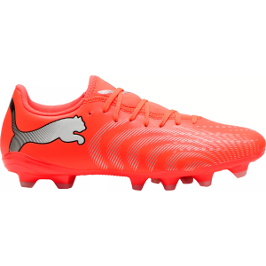 PUMA Future 9 Play FG/AG Soccer Cleats, M7.5/W9, Red/White