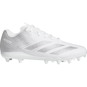 adidas adizero Electric.2 II Football Cleats, M15/W16.5, White/Silver