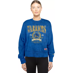 New Era New Era Women's Golden State Warriors Blue Washed 1933 Crewneck Sweatshirt, Large - $31.48 at DICK'S Sporting Goods