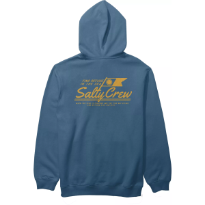 Salty Crew Men's Original Fleece Hoodie, Large, Cast Blue