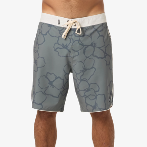 O'Neill Men's Hyperfreak Mysto Scallop 19" Boardshorts, Size 36, Mulled Basil