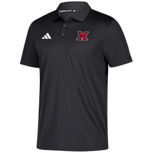 adidas Men's Miami RedHawks Black Grind Polo