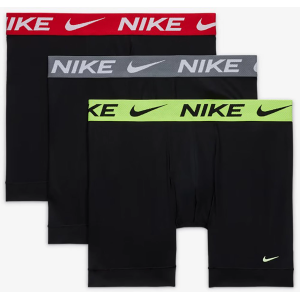 Nike Men's Dri-FIT ADV Micro Breathe 6'' Boxer Briefs - 3 Pack, XL, Black/Multi