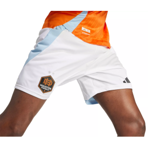 adidas Men's Houston Dynamo White Authentic Home Shorts, XL