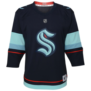 NHL Toddler Seattle Kraken Breakaway Blank Navy Home Replica Jersey, Boys', 3T, Blue