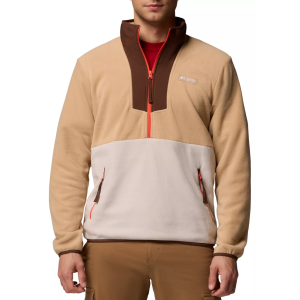 Columbia Men's Sequoia Grove 1/2-Zip Fleece, XL, Canoe/dark Stone/tobacco