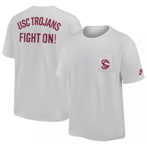 Nike Men's USC Trojans Photon Dust 2 Hit Pocket T-Shirt, Small, White