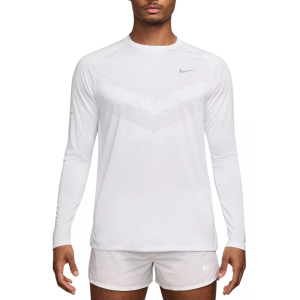 Nike Men's Dri-FIT ADV Stride Long Sleeve T-Shirt, Small, White
