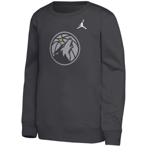 Jordan Jordan Youth Minnesota Timberwolves Black Statement Logo Crewneck Sweatshirt, Small - $21.73 at DICK'S Sporting Goods