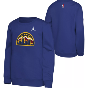 Jordan Jordan Youth Denver Nuggets Blue Statement Logo Crewneck Sweatshirt, Small - $60.00 at DICK'S Sporting Goods
