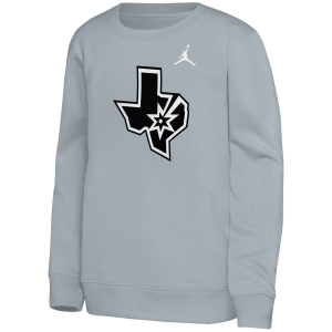 Jordan Jordan Youth San Antonio Spurs Silver Statement Logo Crewneck Sweatshirt, Medium, Gray - $60.00 at DICK'S Sporting Goods