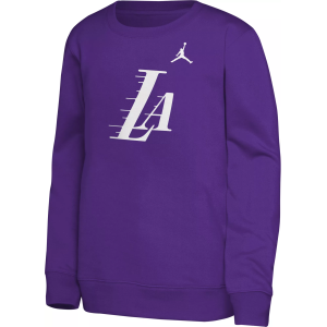 Jordan Jordan Youth Los Angeles Lakers Purple Statement Logo Crewneck Sweatshirt, Small - $30.00 at DICK'S Sporting Goods