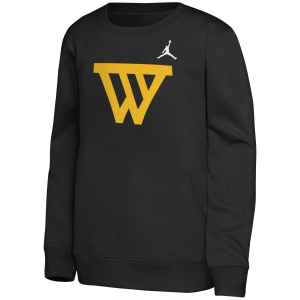 Jordan Jordan Youth Golden State Warriors Black Statement Logo Crewneck Sweatshirt, Small - $60.00 at DICK'S Sporting Goods