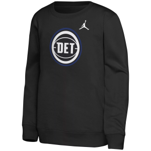 Jordan Jordan Youth Detroit Pistons Black Statement Logo Crewneck Sweatshirt, Small - $60.00 at DICK'S Sporting Goods
