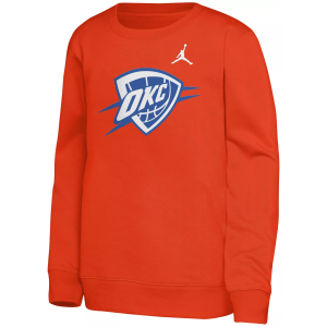Jordan Jordan Youth Oklahoma City Thunder Orange Statement Logo Crewneck Sweatshirt, Medium - $60.00 at DICK'S Sporting Goods