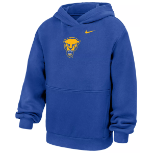Nike Youth Pitt Panthers Royal Club Fleece Pullover Hoodie, Small, Blue