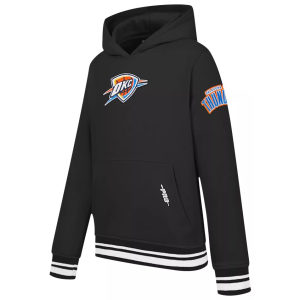 Pro Standard Boys' Oklahoma City Thunder Black Fleece Pullover Hoodie, Size 4