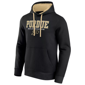Logo Athletic Men's Purdue Boilermakers Black/Gold Hoodie, XXL