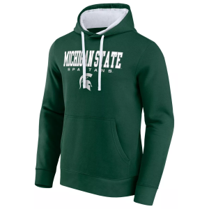 Logo Athletic Men's Michigan State Spartans Dark Green/White Hoodie, XXL