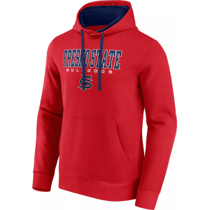 Logo Athletic Men's Fresno State Bulldogs Red/Navy Hoodie, XXL