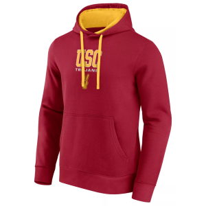 Logo Athletic Men's USC Trojans Cardinal/Gold Hoodie, Large, Red