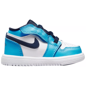 Jordan Toddler Air Jordan 1 Low Alt Basketball Shoes, Boys', Size 10, White/Dk Powder Blue-Obsidian