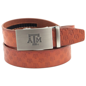 Eagles Wings Eagles Wings Adult Texas A&M Aggies Brown Ratchet Belt, Men's - $59.99 at DICK'S Sporting Goods
