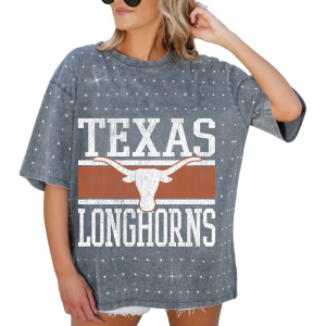 Gameday Couture Women's Texas Longhorns Grey Rhinestone T-Shirt, XL, Gray